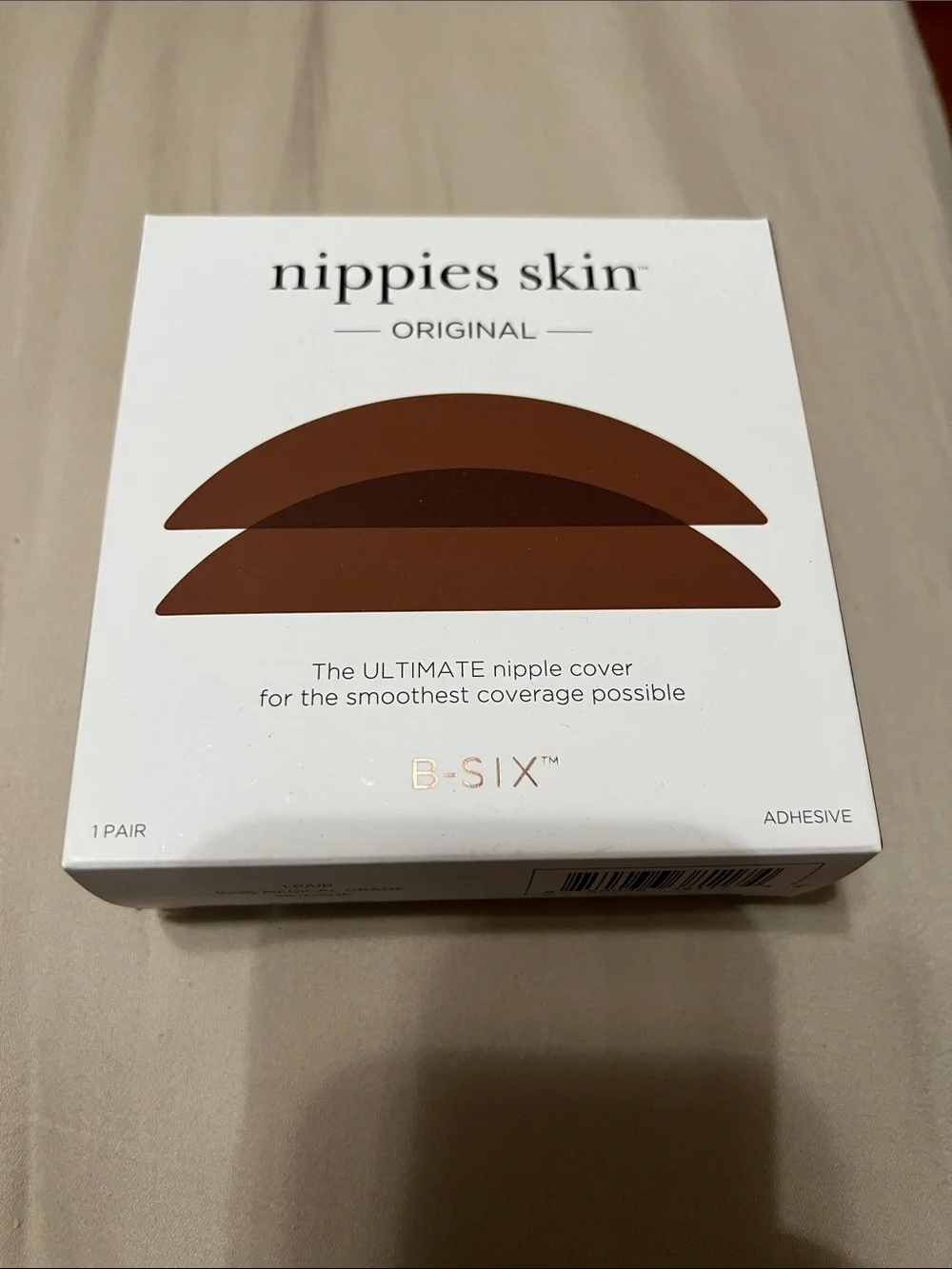 Original B-SIX Adhesive Nipple Covers - Hazelnut color